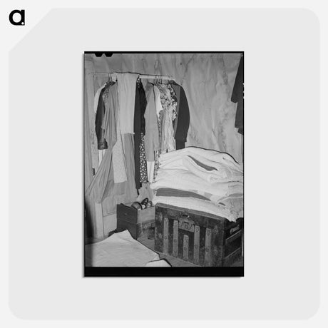 アートポストカード-Farm Family Bedroom
 - ラッセル リー Postcard.