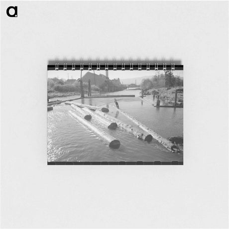 アートメモ帳-Lumberjack's Log Raft
 - ラッセル リー Memo.
