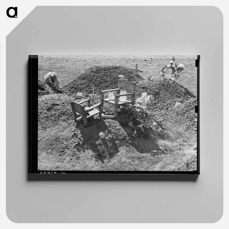 アートパネル-Mexican Grave, Raymondville
 - ラッセル リー Canvas.