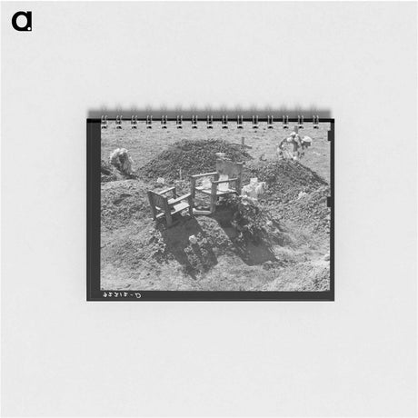 アートメモ帳-Mexican Grave, Raymondville
 - ラッセル リー Memo.
