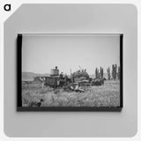 アートパネル-Horse-Powered Combine
 - ラッセル リー Canvas.