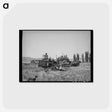 アートポストカード-Horse-Powered Combine
 - ラッセル リー Postcard.