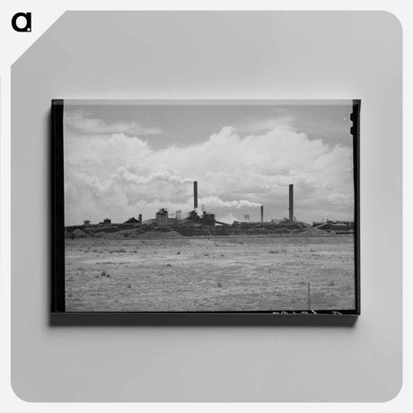 アートパネル-Copper Smelter at Douglas
 - ラッセル リー Canvas.