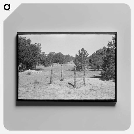 アートパネル-Grave in Mountain Cemetery
 - ラッセル リー Canvas.