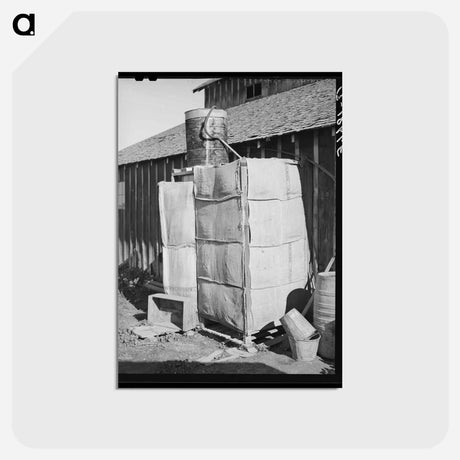 アートポストカード-Improvised Shower
 - ラッセル リー Postcard.