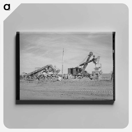アートパネル-Road Construction in Gaines County
 - ラッセル リー Canvas.
