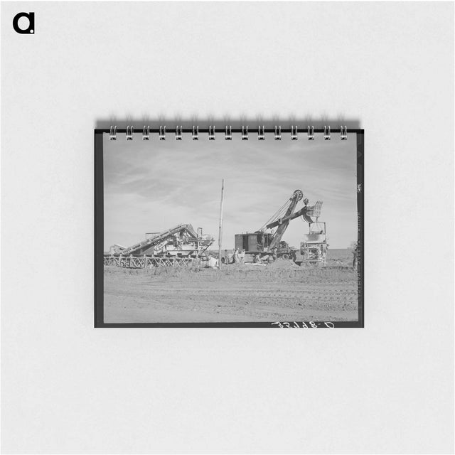 アートメモ帳-Road Construction in Gaines County
 - ラッセル リー Memo.