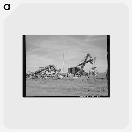 アートポストカード-Road Construction in Gaines County
 - ラッセル リー Postcard.