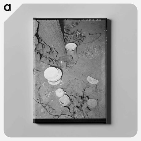アートパネル-Migrant Homestead Dishes
 - ラッセル リー Canvas.
