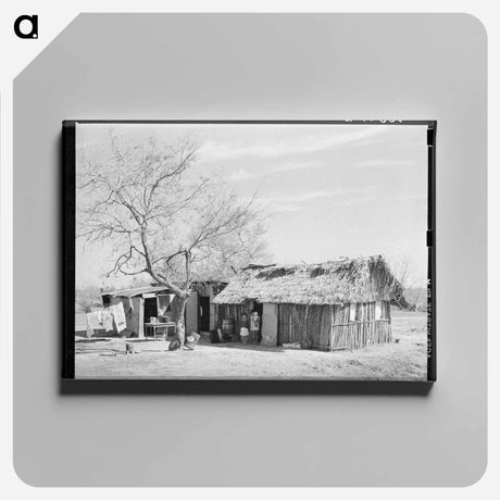 アートパネル-Mexican Day Laborer's Hut
 - ラッセル リー Canvas.