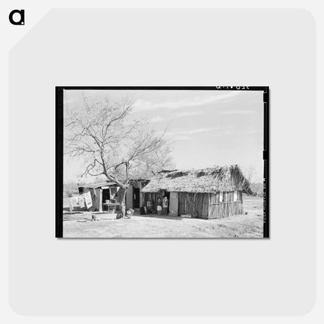 アートポストカード-Mexican Day Laborer's Hut
 - ラッセル リー Postcard.