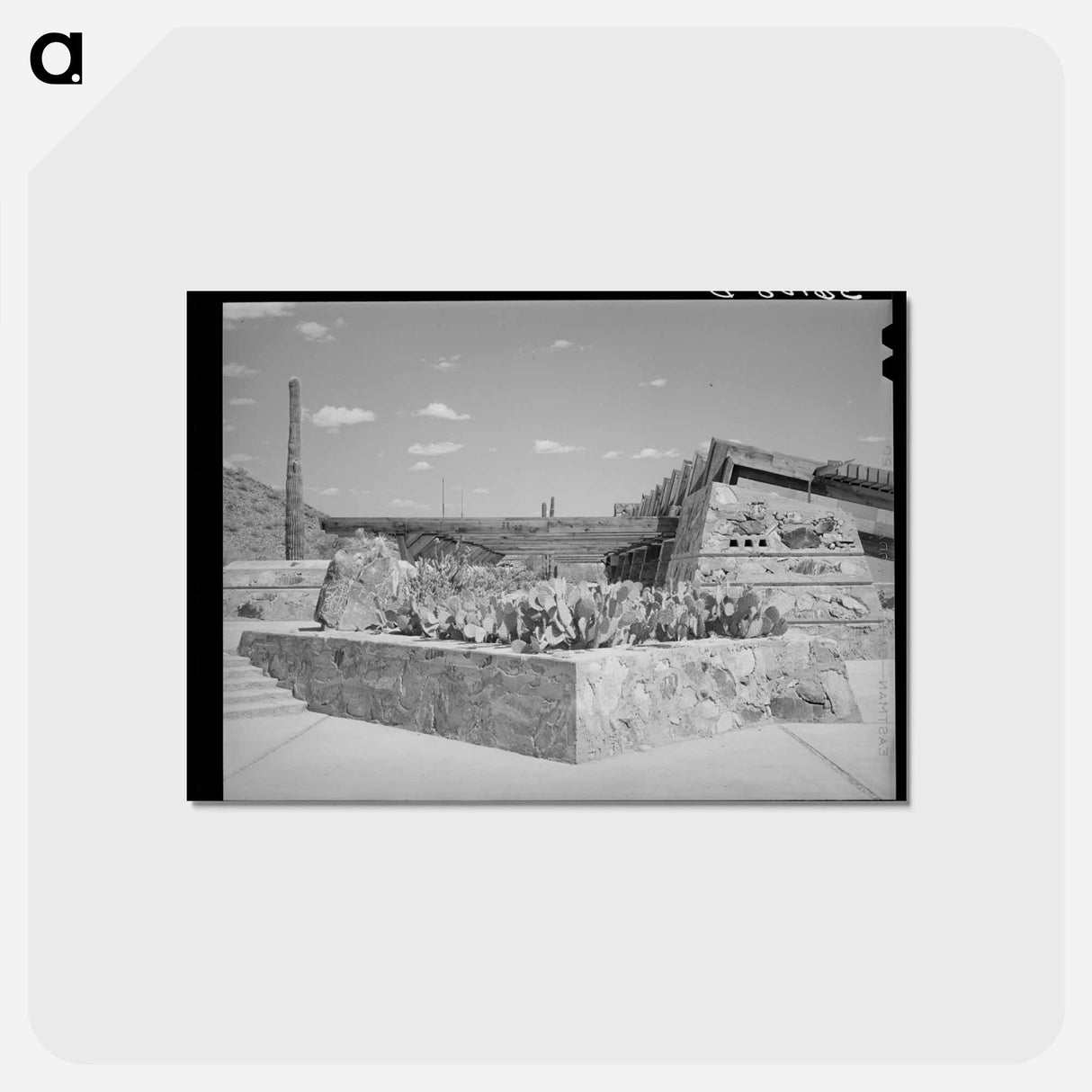 アートポストカード-Winter Quarters at McDowell Mountain
 - ラッセル リー Postcard.
