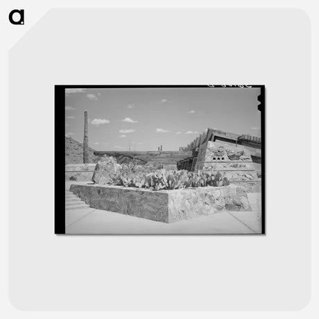 アートポストカード-Winter Quarters at McDowell Mountain
 - ラッセル リー Postcard.