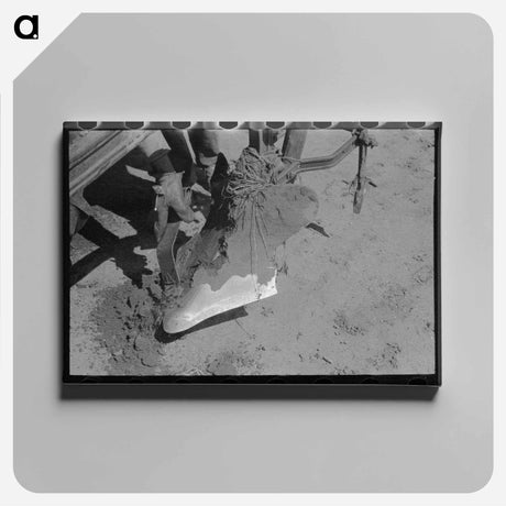 アートパネル-Texas Farm Labor
 - ラッセル リー Canvas.