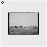 アートポストカード-Houses in Earlimart
 - ラッセル リー Postcard.