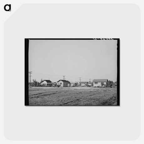 アートポストカード-Houses in Earlimart
 - ラッセル リー Postcard.