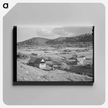 アートパネル-Farming Country at Llano de San Juan
 - ラッセル リー Canvas.