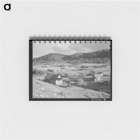アートメモ帳-Farming Country at Llano de San Juan
 - ラッセル リー Memo.