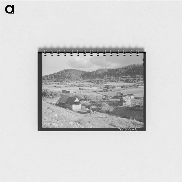 アートメモ帳-Farming Country at Llano de San Juan
 - ラッセル リー Memo.