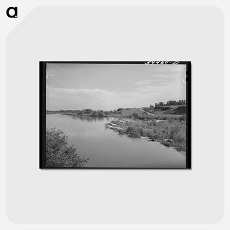 アートポストカード-Boise River at Caldwell
 - ラッセル リー Postcard.