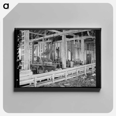 アートパネル-Machinery in Abandoned Excelsior Mill
 - ラッセル リー Canvas.