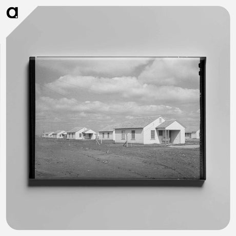 アートパネル-Migratory Labor Camp Houses
 - ラッセル リー Canvas.