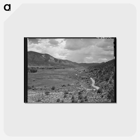 アートポストカード-Valley of the Rio Costilla
 - ラッセル リー Postcard.