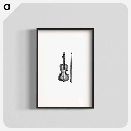 アートポスター-Violin Engraving
 - 大英図書館 Poster.
