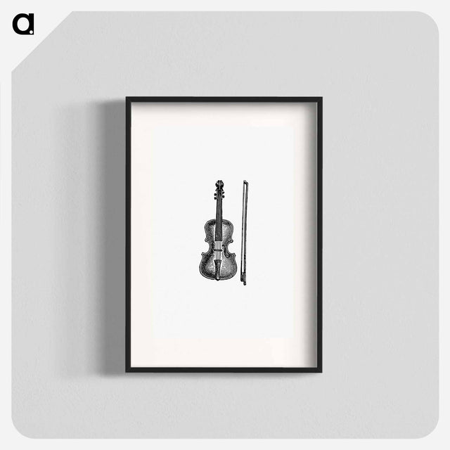 アートポスター-Violin Engraving
 - 大英図書館 Poster.