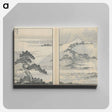 アートパネル-Hokusai's Fugaku Hyakkei - 葛飾 北斎 Canvas.