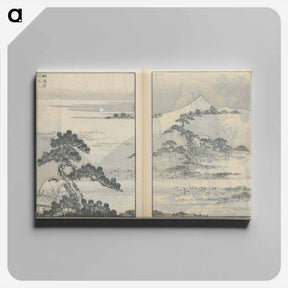 アートパネル-Hokusai's Fugaku Hyakkei - 葛飾 北斎 Canvas.