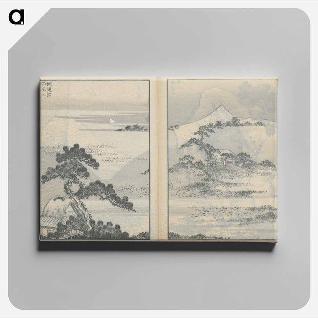 アートパネル-Hokusai's Fugaku Hyakkei - 葛飾 北斎 Canvas.