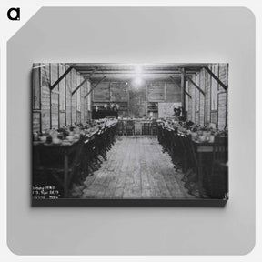 アートパネル-Nurses' Dining Hall, Thanksgiving Day, Base Hospital No. 13, Limoges, France
 - 国立医学図書館 Canvas.