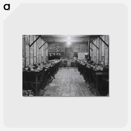 アートポストカード-Nurses' Dining Hall, Thanksgiving Day, Base Hospital No. 13, Limoges, France
 - 国立医学図書館 Postcard.