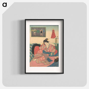 Twelve Hours of Spring Pleasures: Hour of the Dragon
 - 歌川 国貞 Poster.