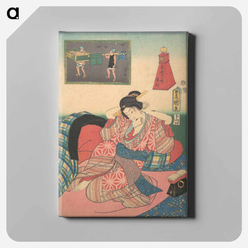 Twelve Hours of Spring Pleasures: Hour of the Dragon
 - 歌川 国貞 Canvas.