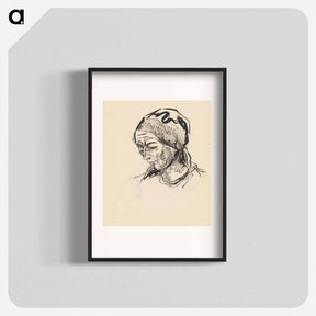アートポスター-Sketchbook 19 female head - アーノルド ピーター ワイズ クビンチャン Poster.