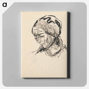 アートパネル-Sketchbook 19 female head - アーノルド ピーター ワイズ クビンチャン Canvas.