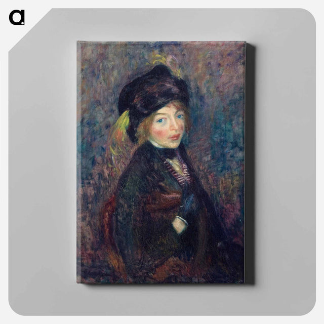 アートパネル-Head of Girl, Feather in Turban
 - バーンズ・コレクション Canvas.