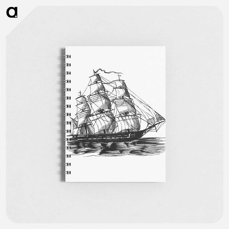 アートメモ帳-Ship Illustration from The Young Voyager
 - 大英図書館 Memo.
