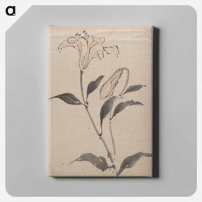 アートパネル-Flower - 葛飾 北斎 Canvas.