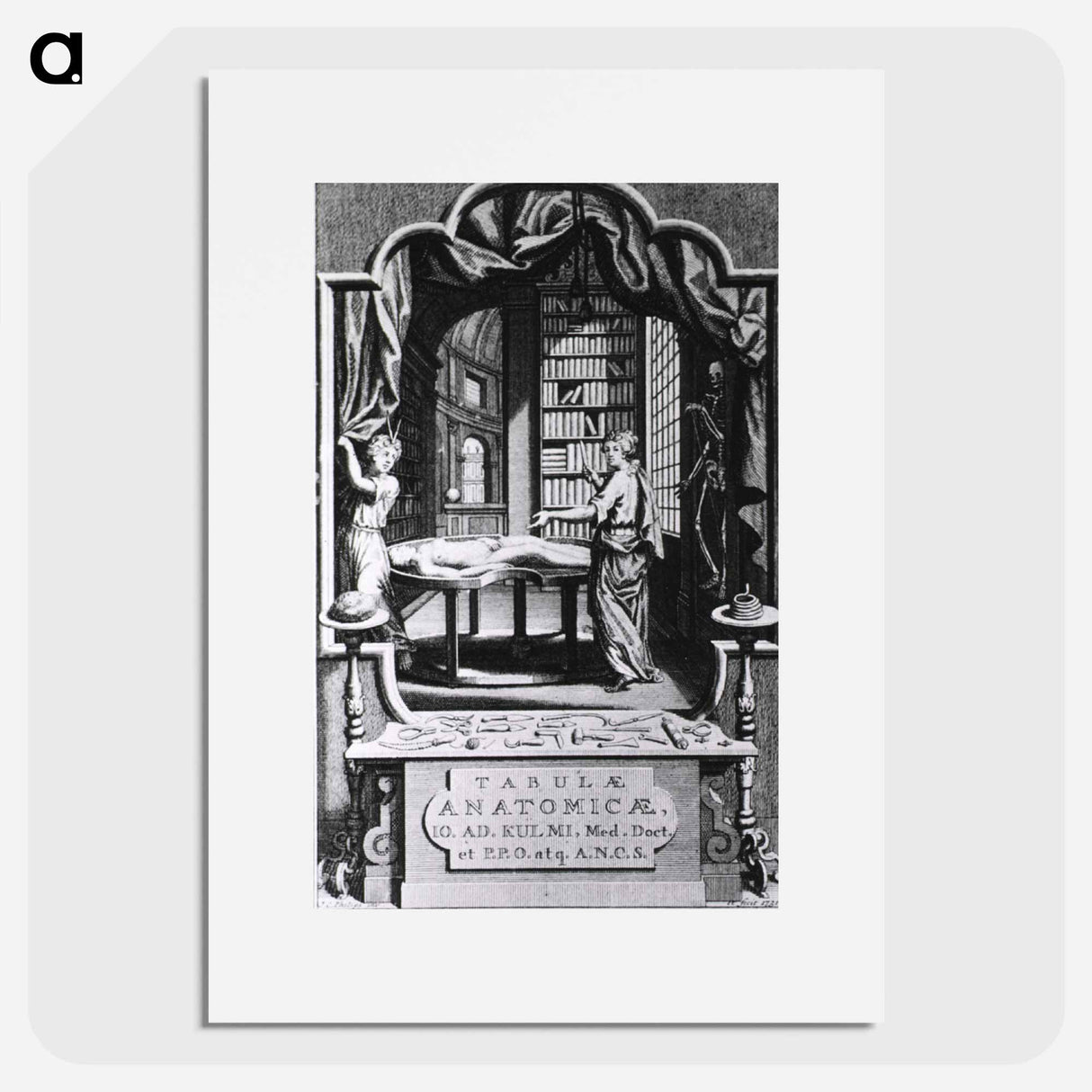 アートポスター-Anatomical Allegory of Knowledge Acquisition
 - 国立医学図書館 Poster.