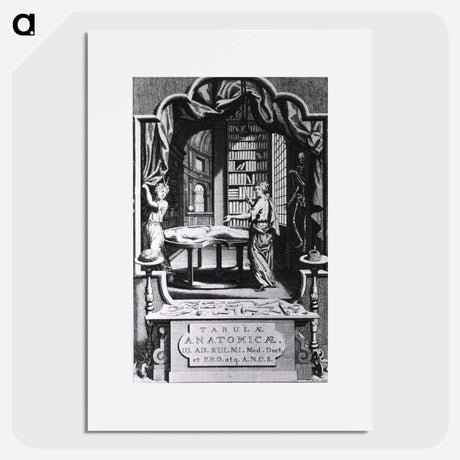 アートポスター-Anatomical Allegory of Knowledge Acquisition
 - 国立医学図書館 Poster.