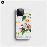 Flowering crabapple (Malus hybrida) 2. Chinese flowering apple (Malus spectabilis) - Pierre Joseph Redouté Phone Case.