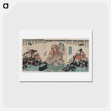 アートポストカード-Sanjō Kokaji no manebigoto zu
 - 歌川 国貞 Postcard.