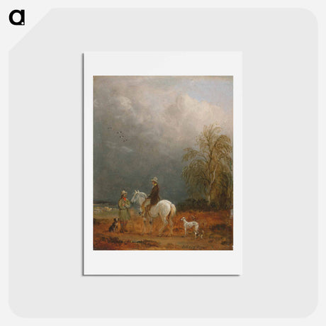 アートポストカード-A Traveller and a Shepherd in a Landscape
 - イェール大学アートギャラリー Postcard.