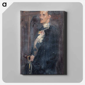 アートパネル-Skecth for the portrait of prince carl - アルバート エーデルフェルト Canvas.