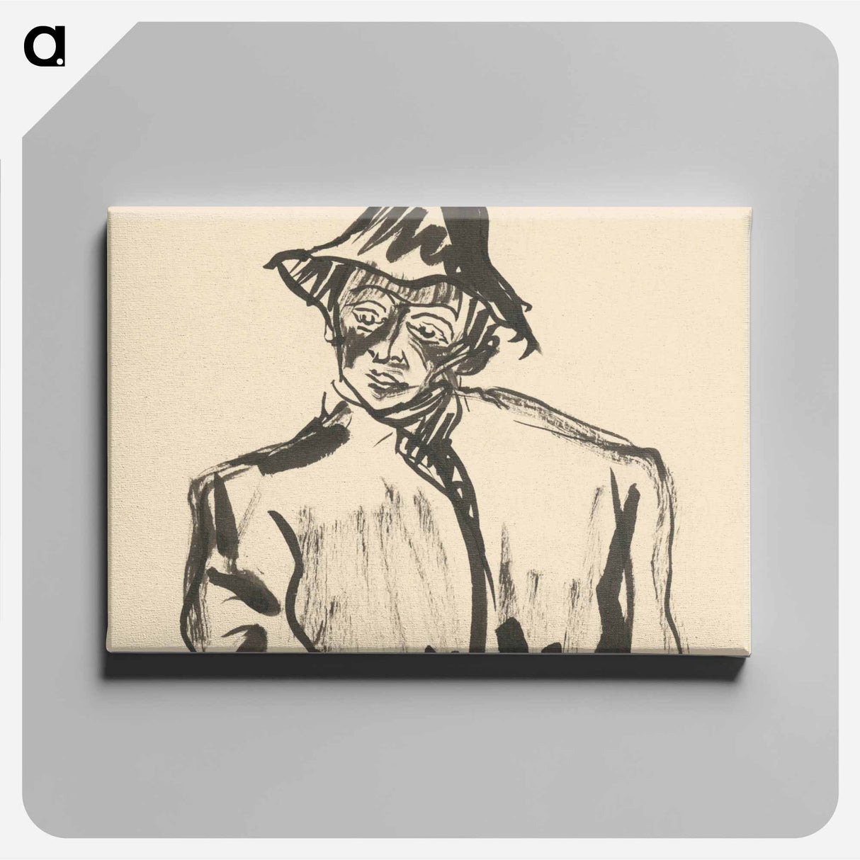 The man in the hat - アーノルド ピーター ワイズ クビンチャン Canvas.