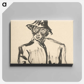 アートパネル-The man in the hat - アーノルド ピーター ワイズ クビンチャン Canvas.