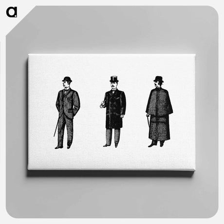 アートパネル-Gentleman Fashion from Cook's Handbook For London
 - 大英図書館 Canvas.